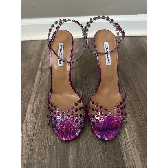 Aquazzura Tequila Plexi Sandals 105mm - Picture 12 of 16